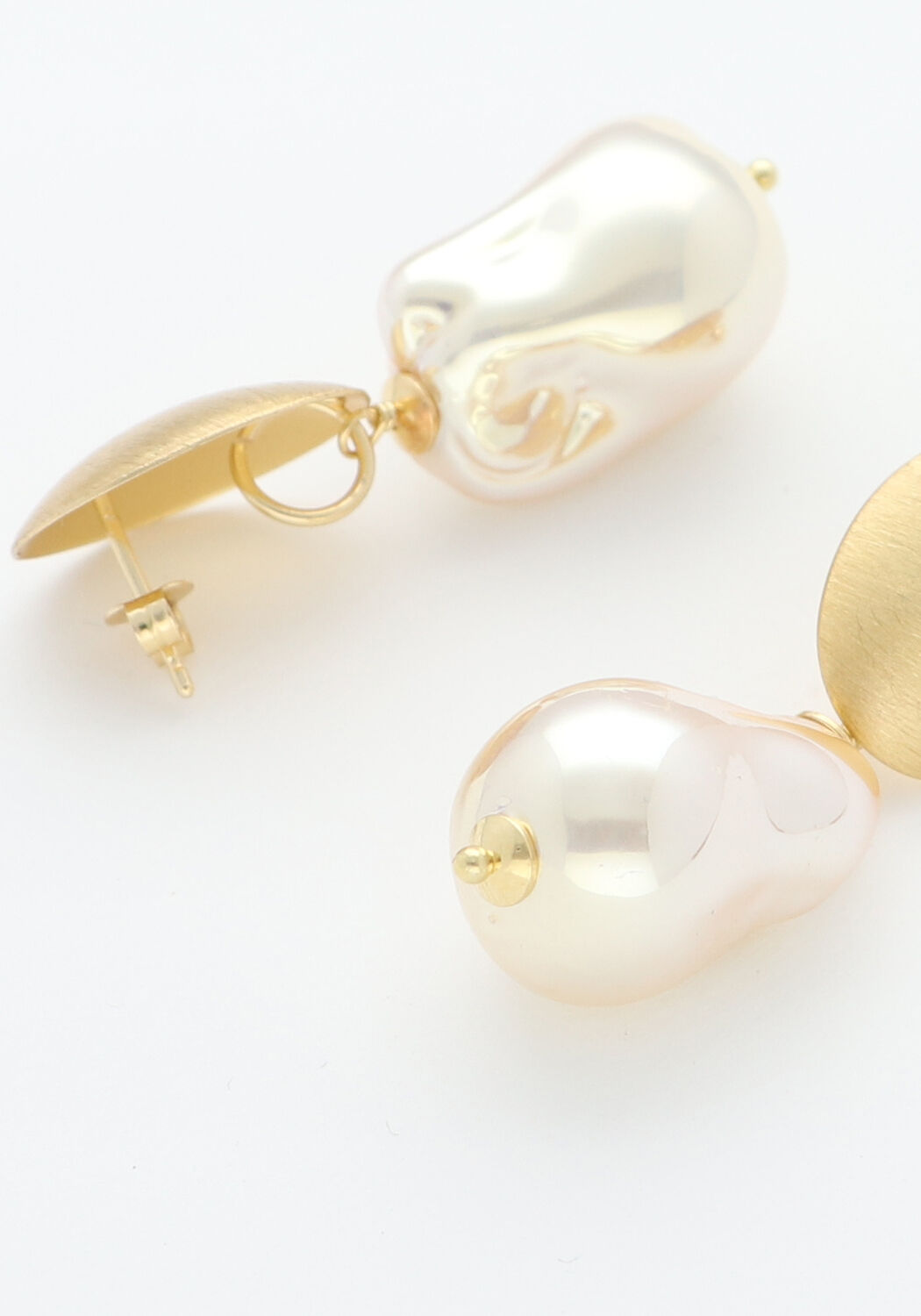 Goudkleurig LOTT. GIOIELLI Oorbellen QU CRYSTAL PEARL LOOK M - large