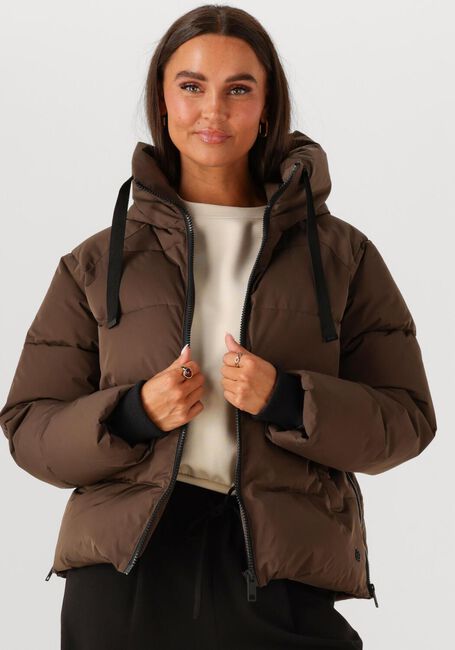 Bruine MSCH COPENHAGEN Gewatteerde jas MSCHPAVINARIA SHORT JACKET - large