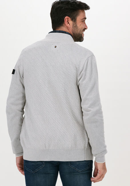 Grijze PME LEGEND Vest ZIP JACKET COTTON KNIT - large