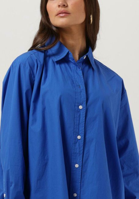 Blauwe TOMMY HILFIGER Blouses ORG CO SOLID RAGLAN SHIRT LS - large