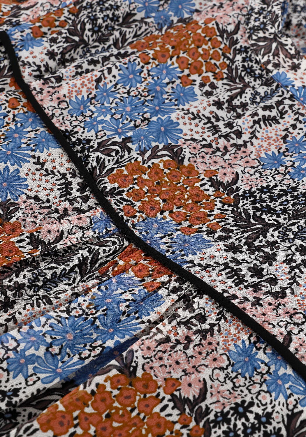 Blauwe SECOND FEMALE Midi jurk ITEA DRESS - large