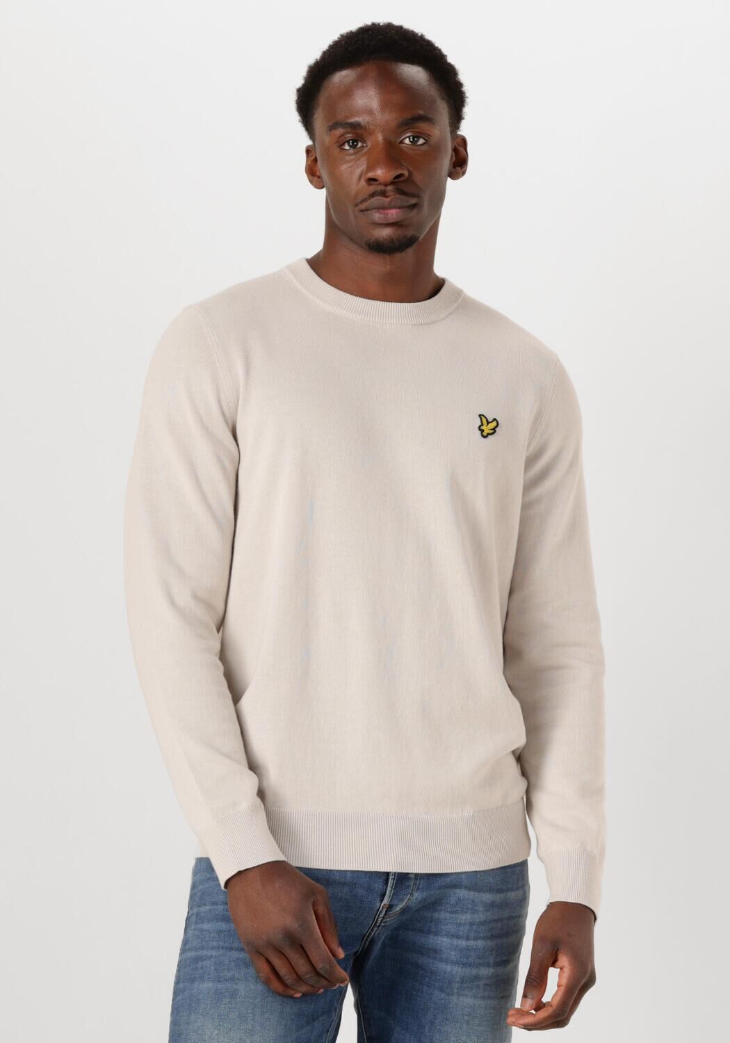 LYLE & SCOTT Heren Truien & Vesten Cotton Crew Neck Jumper Beige