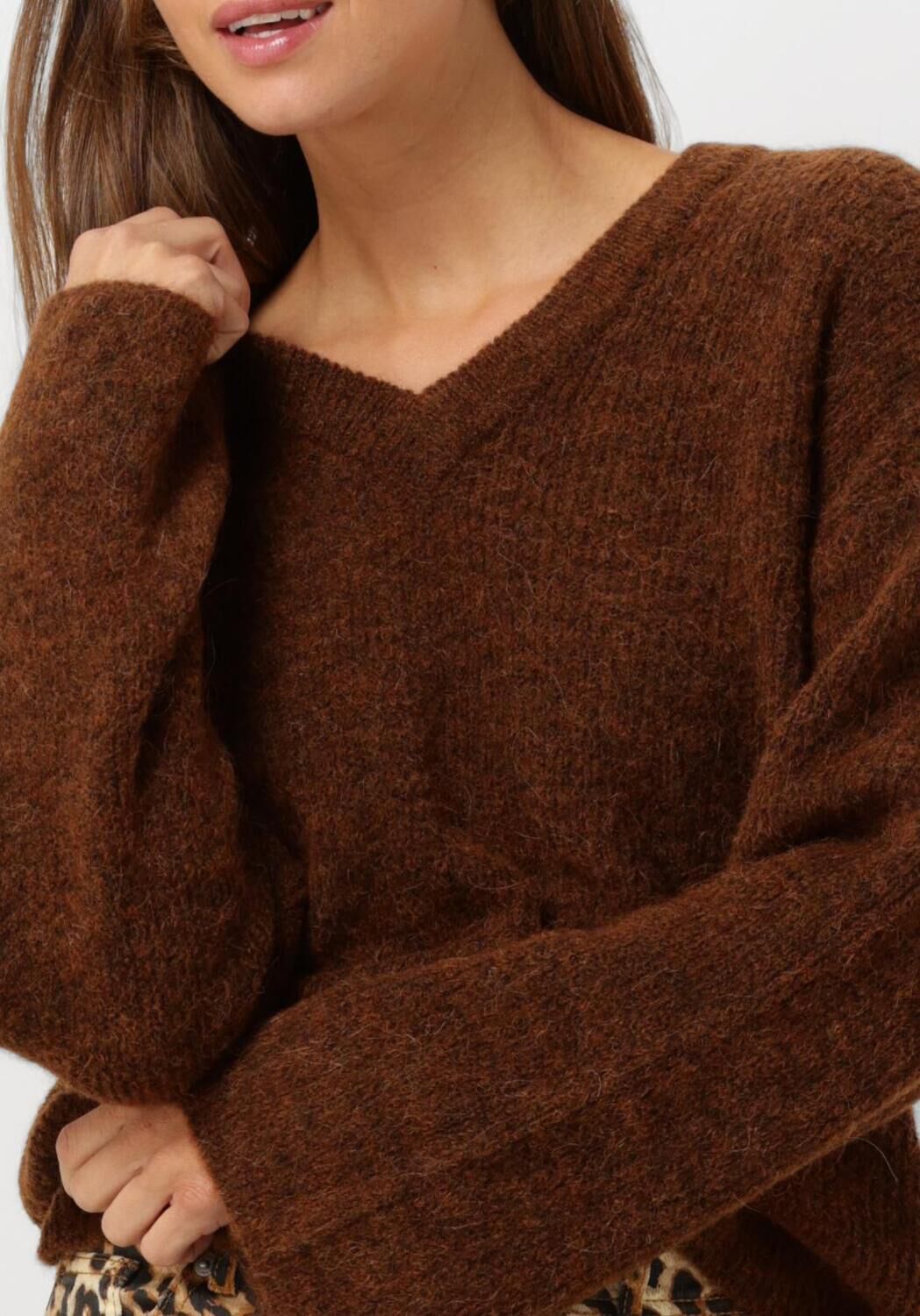 MY ESSENTIAL WARDROBE Dames Truien & Vesten Riannamw Knit Pullover Bruin