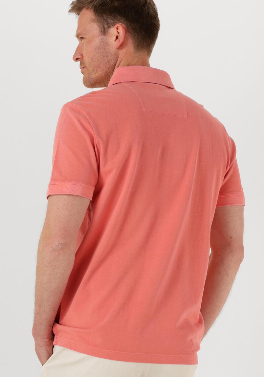 PME LEGEND Heren Polo's & T-shirts Pique Garment Dye Koraal