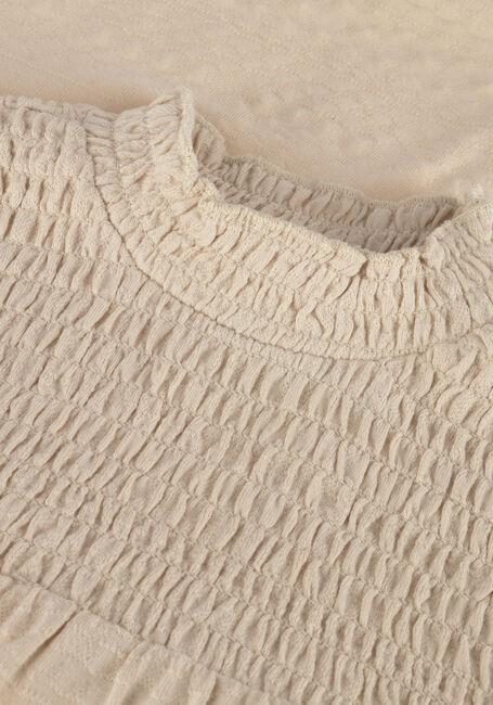 Beige INDIAN BLUE JEANS  ORGANIC LONG SLEEVE SMOCKED - large