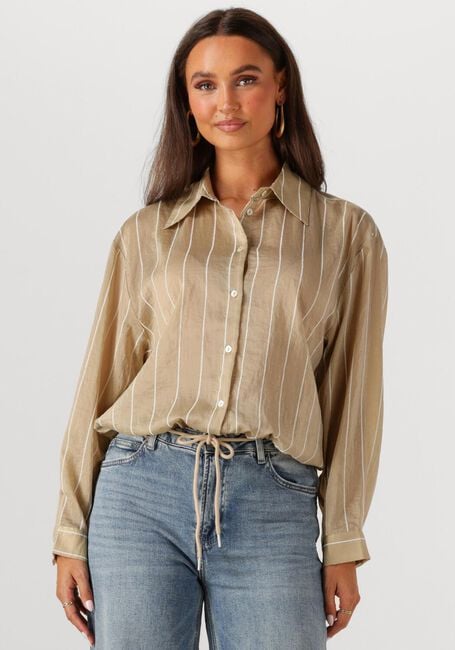 Gouden NUKUS Blouses IRIS BLOUSE STRIPE - large