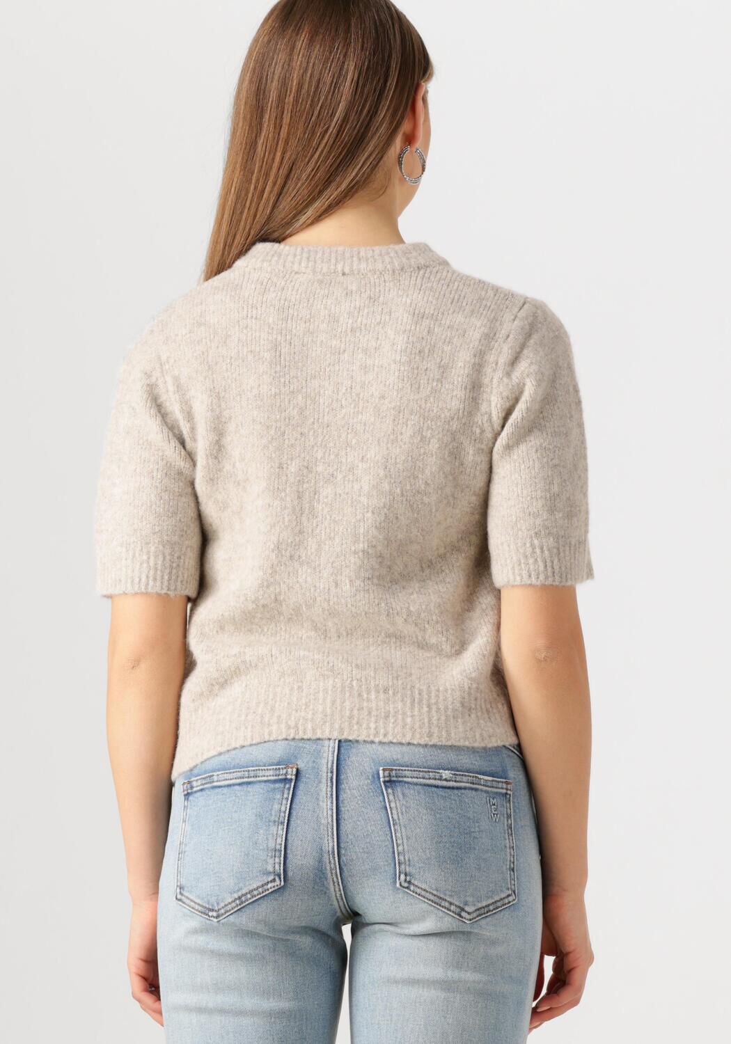 MY ESSENTIAL WARDROBE Dames Truien & Vesten Elliemw Knit Cardigan Ss Beige