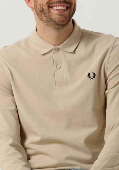 Zand FRED PERRY Polo LONG SLEEVE PLAIN FRED PERRY SHIRT - large