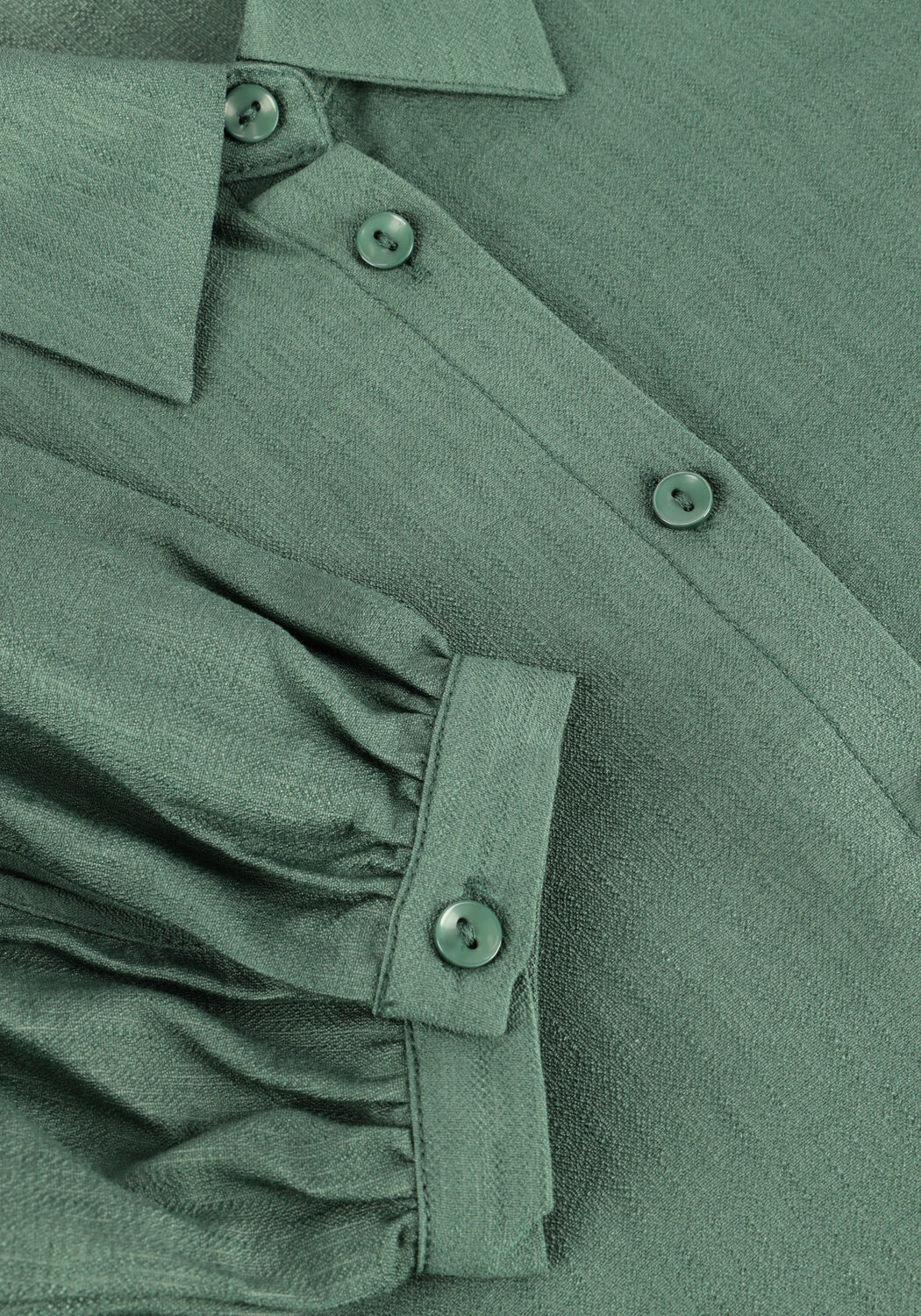 Donkergroene ANOTHER LABEL Blouses BOIS SHIRT L/S - large