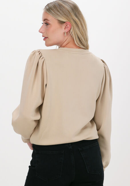 Beige MSCH COPENHAGEN Trui IMA PUFF SWEATSHIRT - large