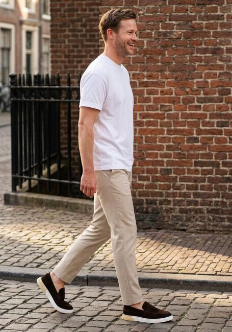 Beige PLAIN Pantalon JOSH PL - large