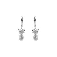 Zilveren ATLITW STUDIO Oorbellen SOUVENIR EARRINGS PINEAPPLE - medium