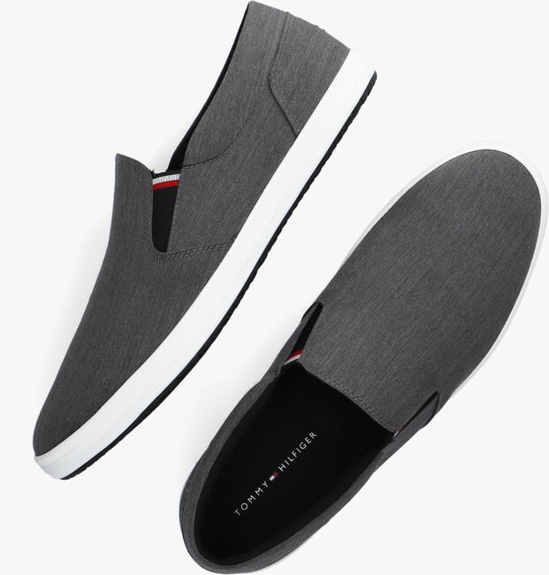 Grijze TOMMY HILFIGER Instappers ESSENTIAL SLIP ON CHAMBRAY VULC - large