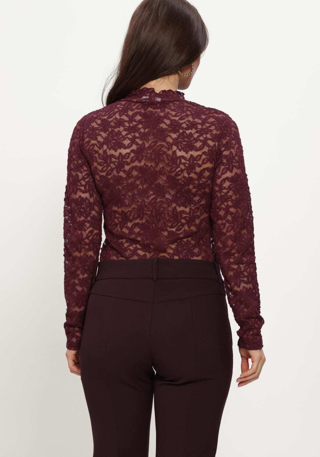 Bordeaux ROSEMUNDE Top DELICIA LS TURTLENECK - large