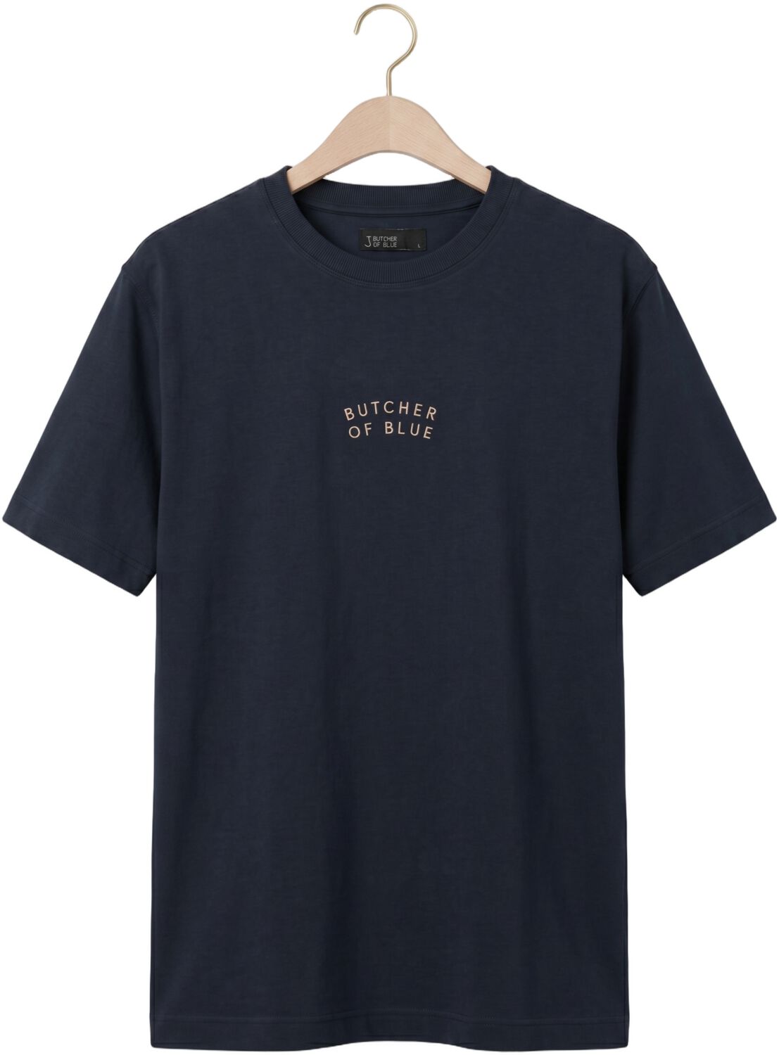 BUTCHER OF BLUE Heren Polo's & T-shirts Mercer Layer Loose Tee Donkerblauw