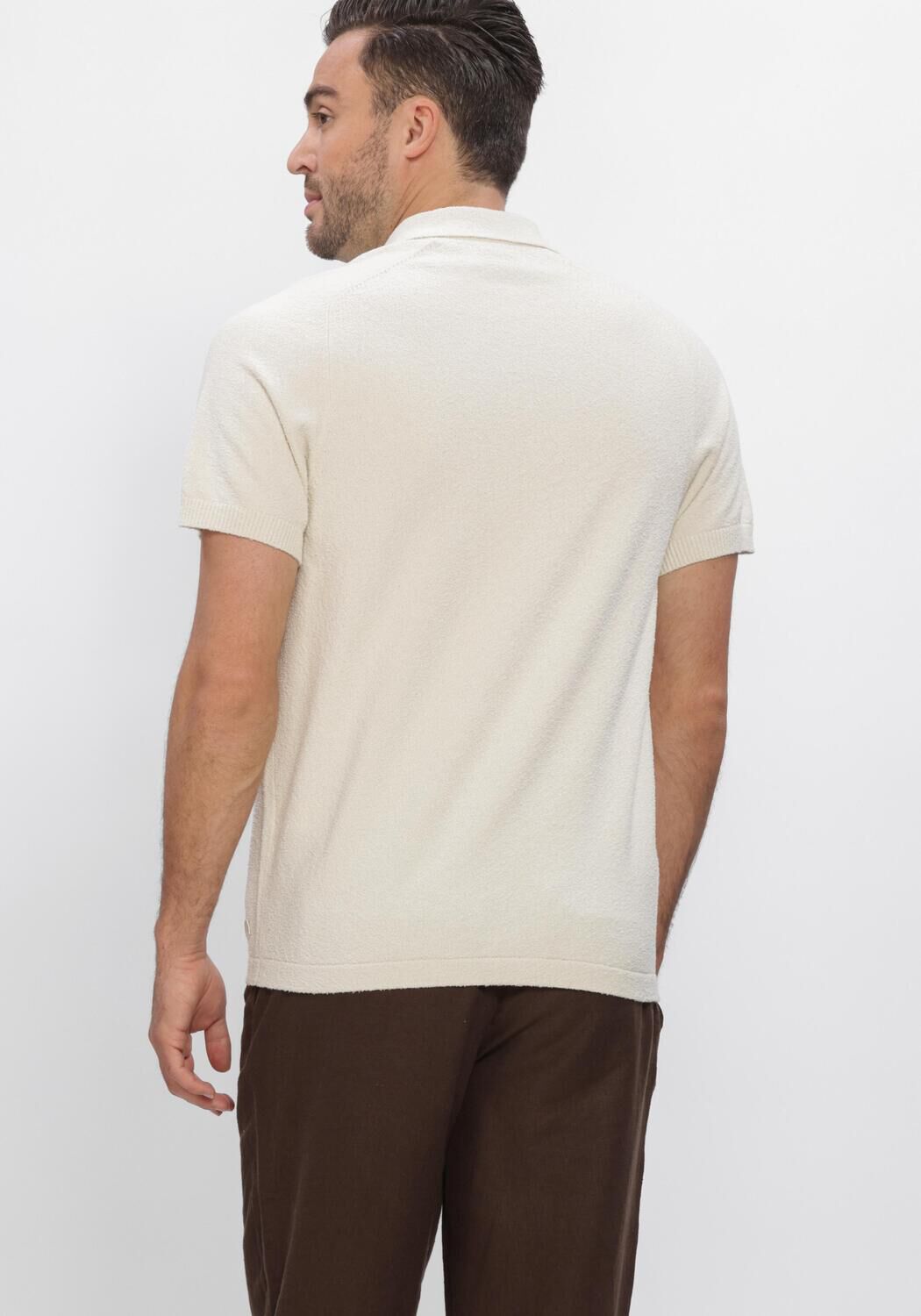 Ecru DSTREZZED Polo PETTAR POLO - large