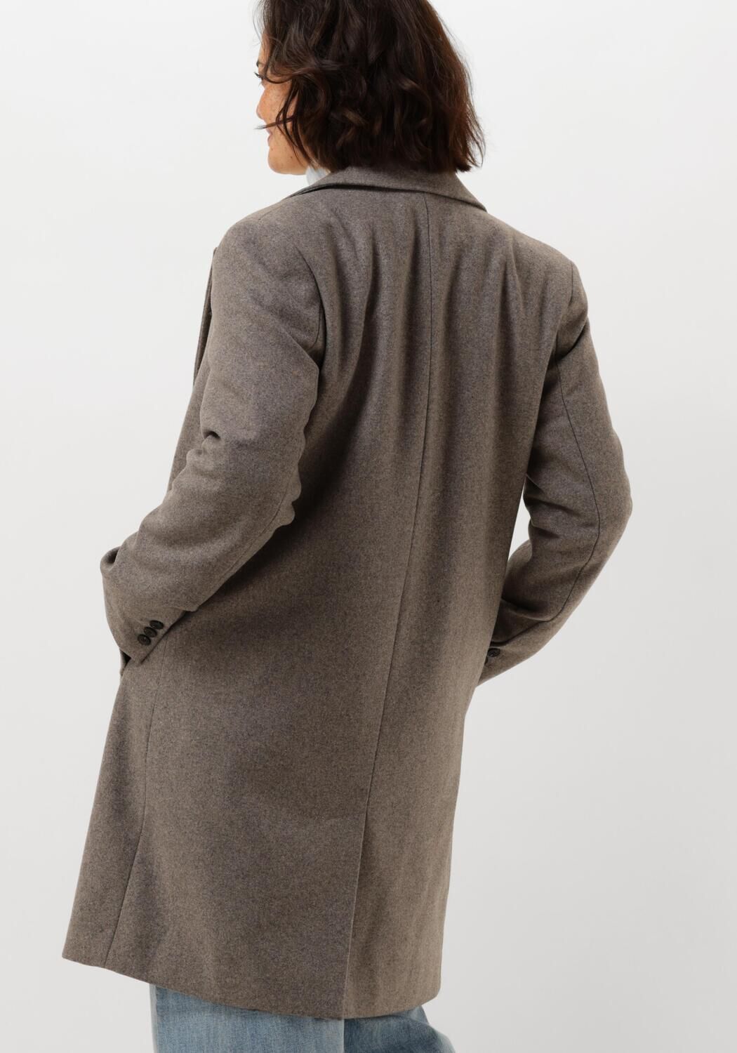 SELECTED FEMME Dames Jassen Slfnew Alma Wool Coat Grijs