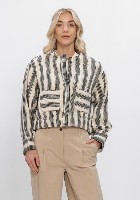 Zwarte SUMMUM Jassen JACKET STRIPE - large