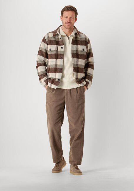 Bruine SELECTED HOMME Overshirt SLHARCHIVE OVERSHIRT B NOOS - large