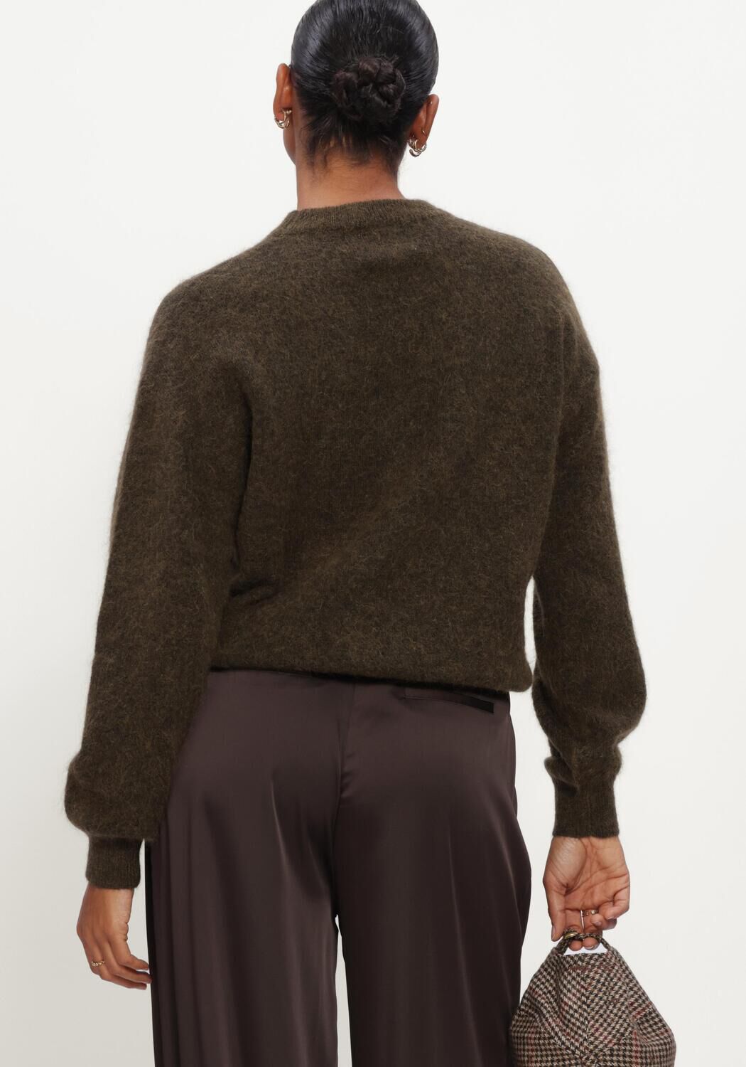 Bruine TWNS Trui HIGH-NECK PULLOVER, LONG SLEEVES - large