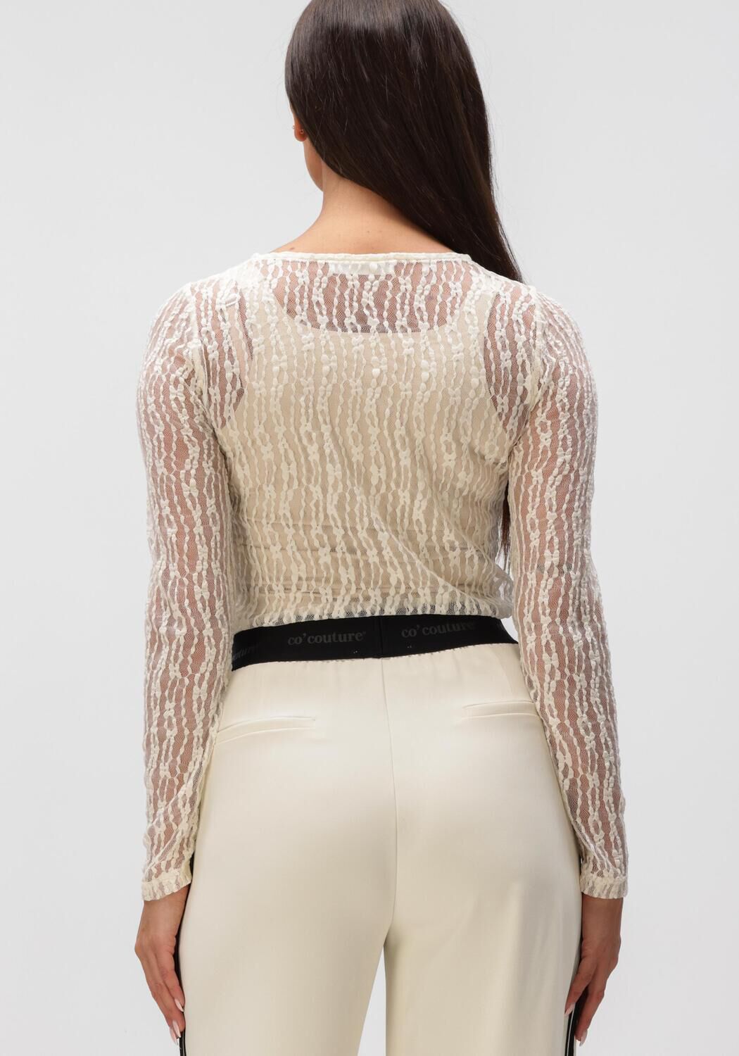 Creme CO'COUTURE Blouses BARB O-NECK BLOUSE - large