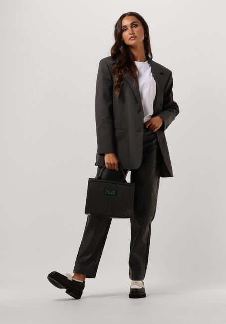 Zwarte ALIX THE LABEL Pantalon LOGO FO LEATHER PANTS - large