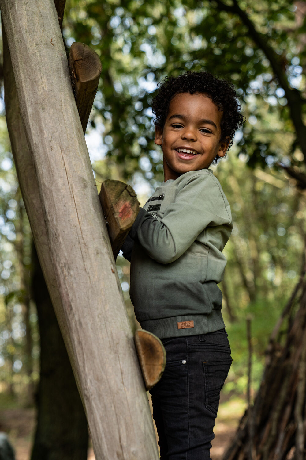 Groene KOKO NOKO Sweater Q52814 - large