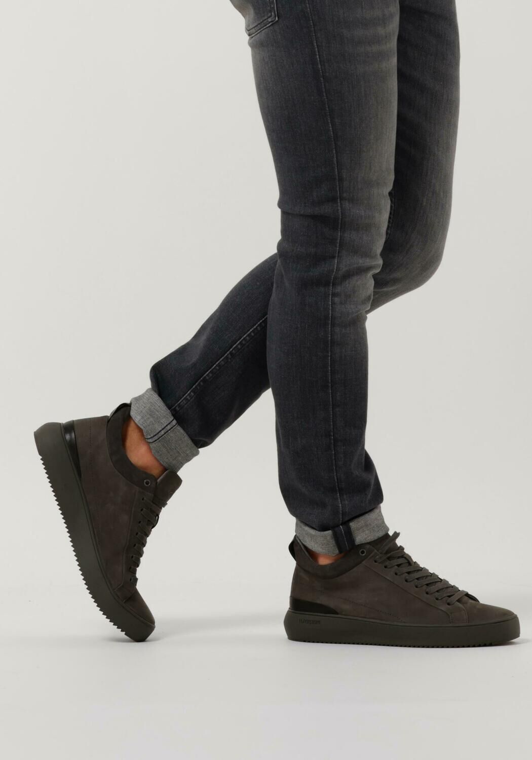 Grijze BLACKSTONE Lage sneakers YG23 Omoda