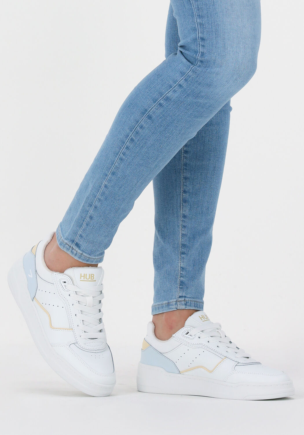 Witte HUB Lage sneakers MATCH Omoda