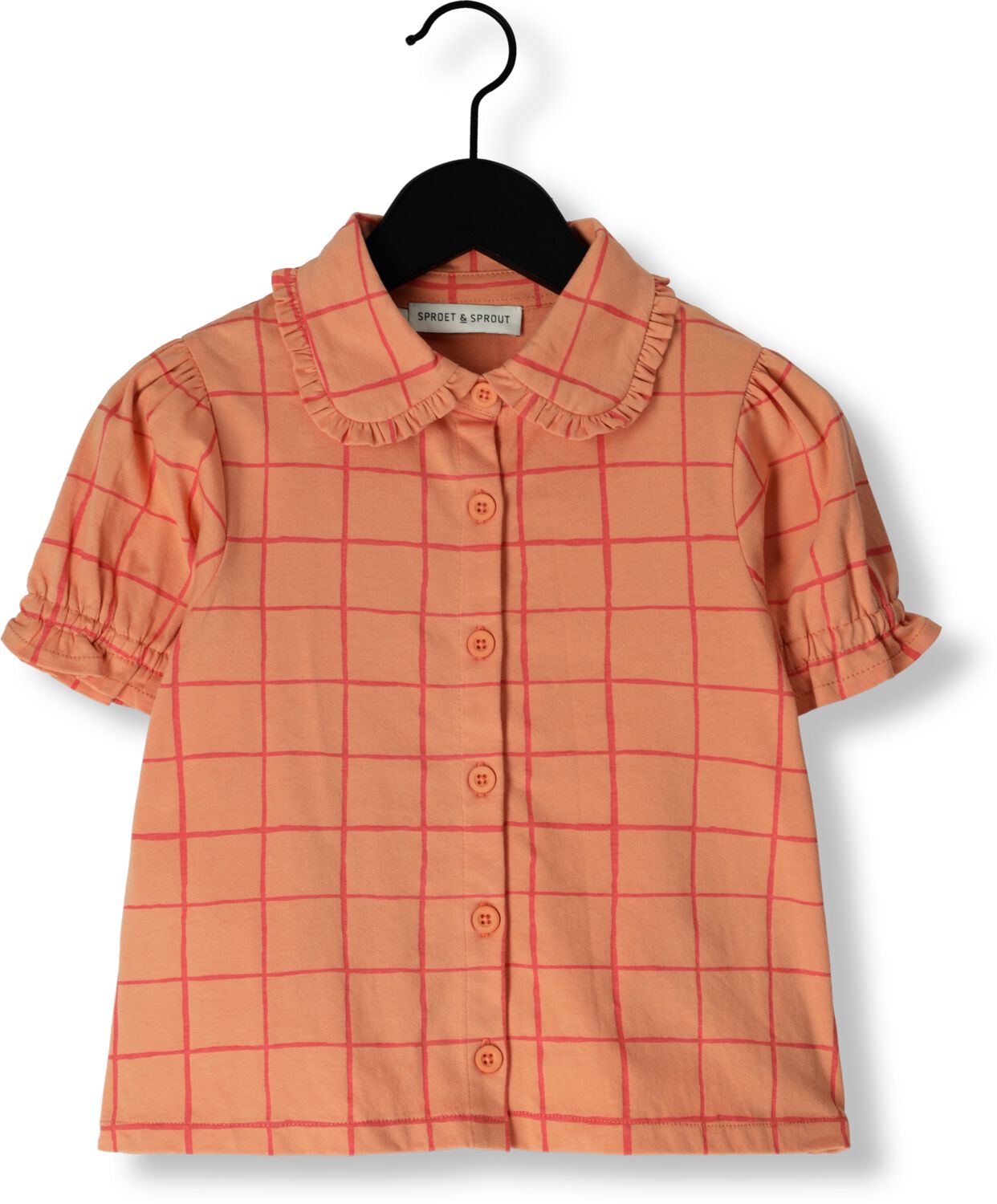 Sproet & Sprout Meisjes Blouses Blouse Check Print Oranje