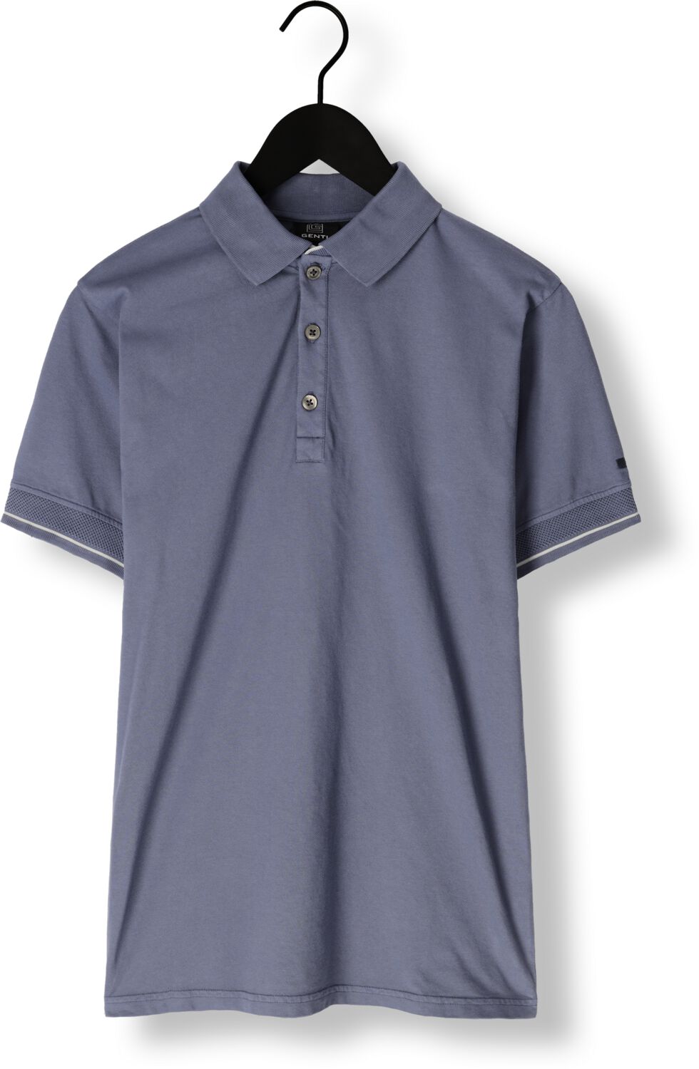 GENTI Heren Polo's & T-shirts Polo 3 Button Ss J2001-1212 Grijs