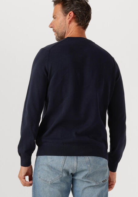 Donkerblauwe LACOSTE Trui REGULAR FIT CREW NECK SWEATER - large