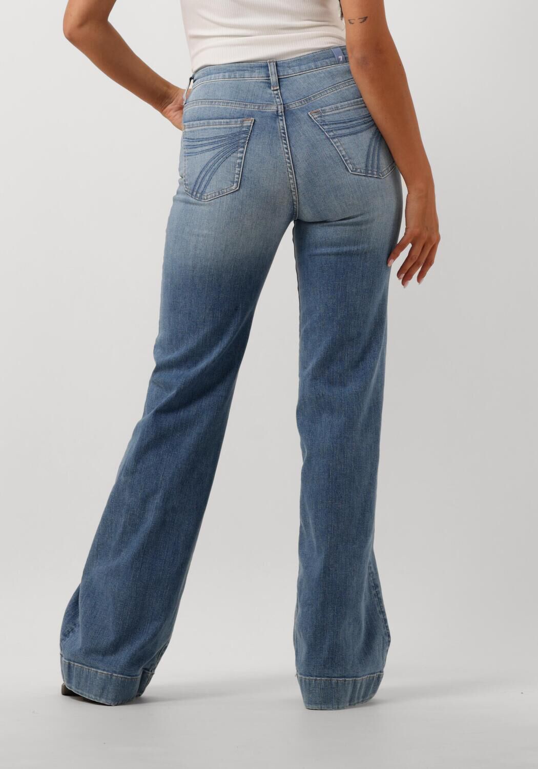 7 FOR ALL MANKIND Dames Jeans Modern Dojo Blauw