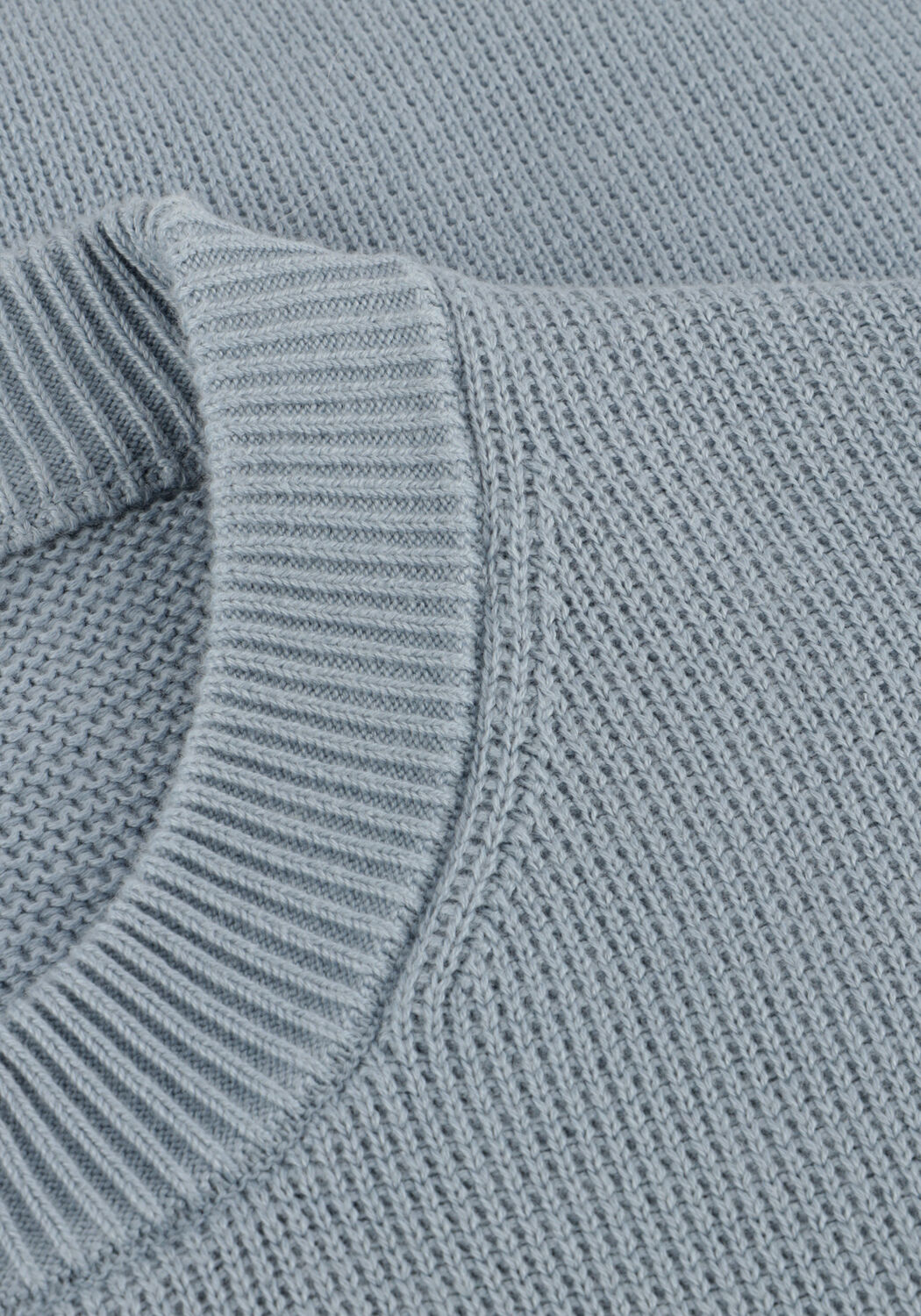 Lichtblauwe SELECTED MEN Trui SLHDANE LS KNIT STRUCTURE CREW NECK NOOS - large