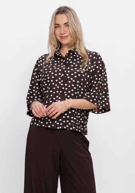 Bruine STUDIO ANNELOES Blouses Fabienne dot blouse - large