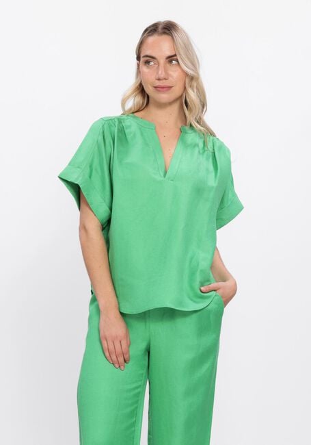 Groene MINUS Blouses MSJUNO LINEN BLOUSE - large