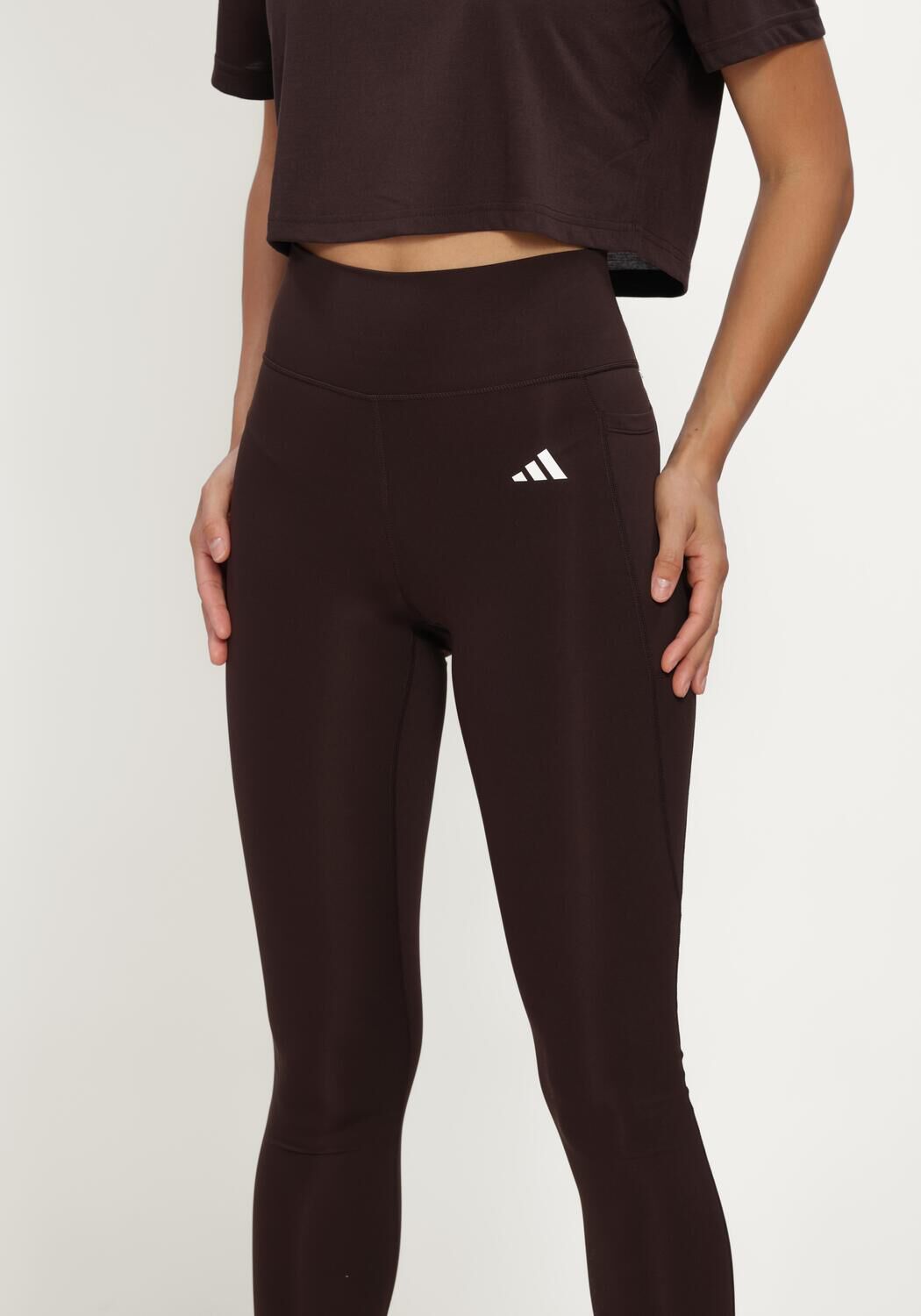 Bruine ADIDAS Legging OPT ESS ST 1/1 - large