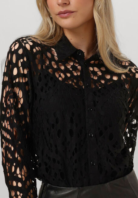 Zwarte VANILIA Blouses LACE TUNIC BLOUSE - large