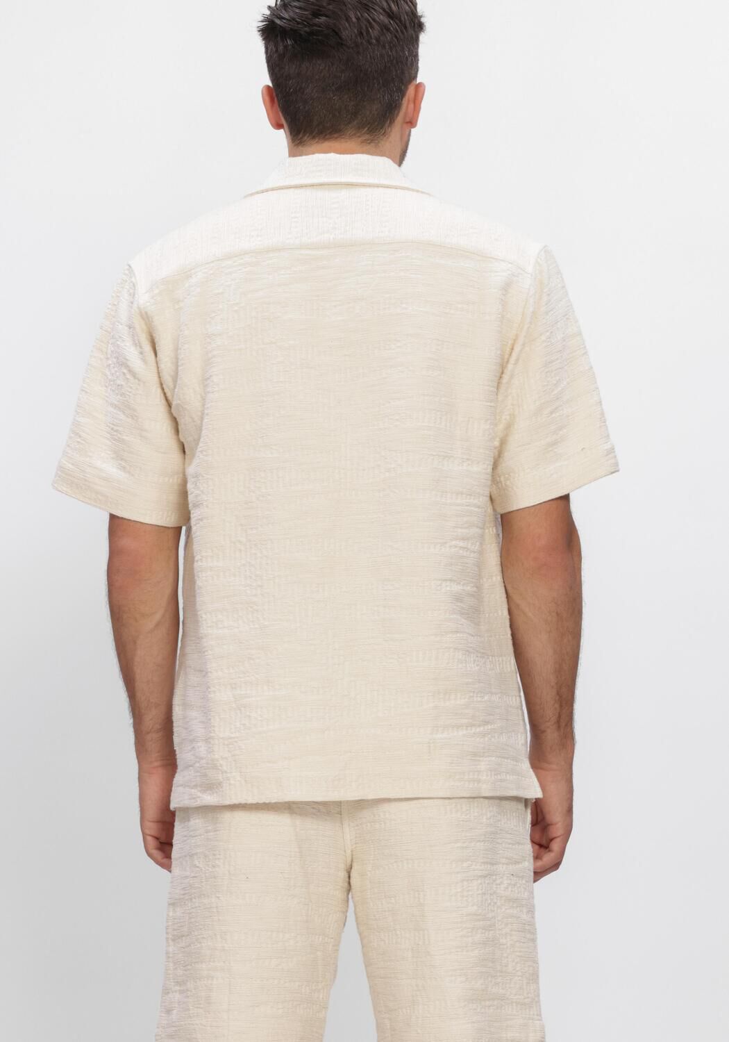 Ecru JC RAGS Casual overhemd CASUAL SHIRT AARON STRUCTURE - large