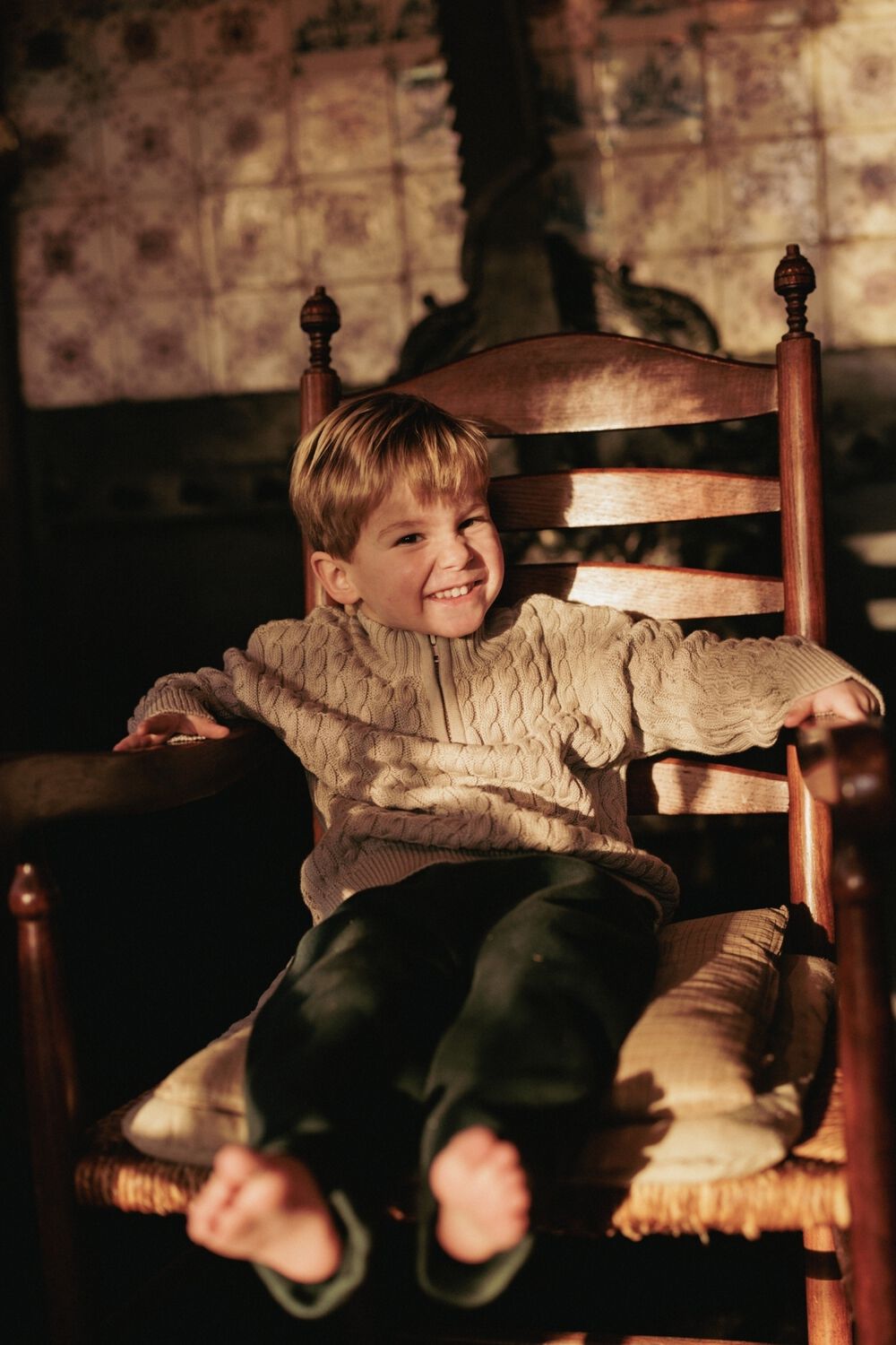 Beige MR.LOUTRE Trui MAGNUS - large