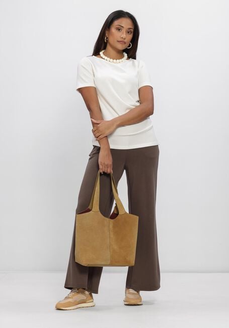 Bruine MY ESSENTIAL WARDROBE Wijde broek MWHELLE WIDE PANT - large