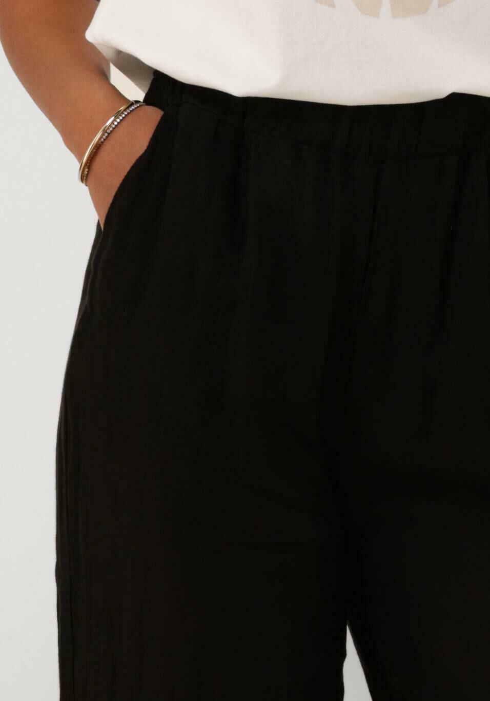 NUKUS Dames Broeken Silky Pants Zwart