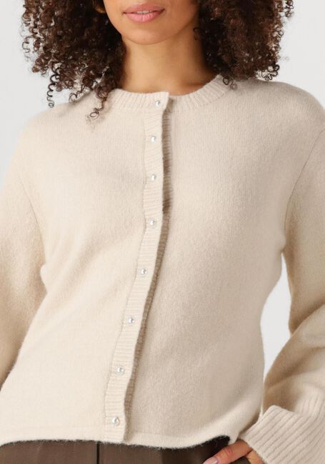 Ecru NEO NOIR Vest MIXIE KNIT CARDIGAN - large