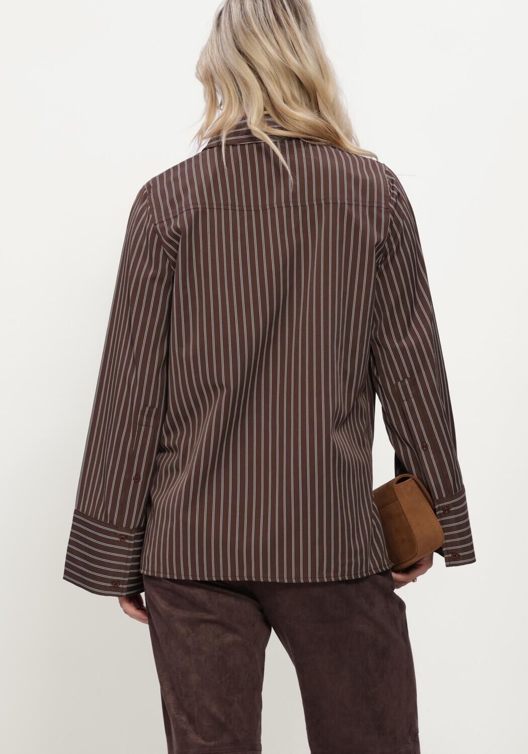 Bruine SIMPLE Blouses WV-COTT-PL-PIN-26-3 - large