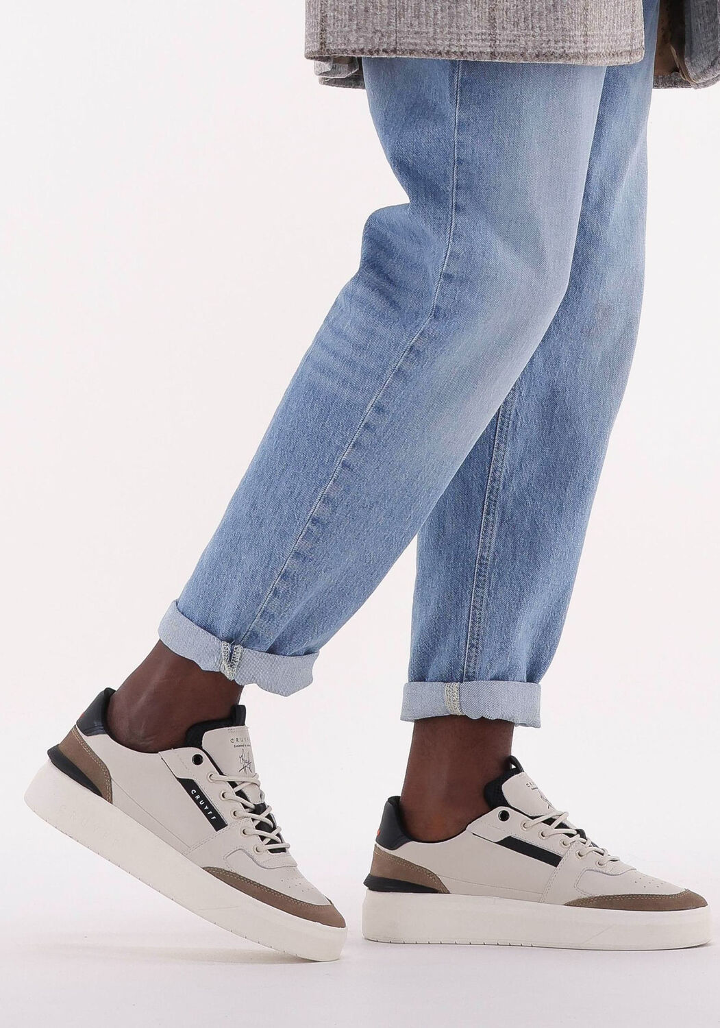 beige cruyff lage sneakers endorsed tennis