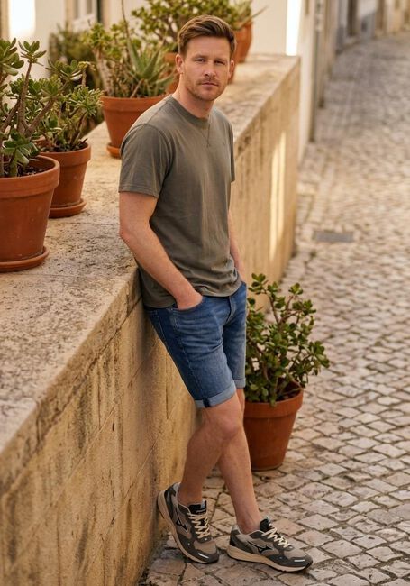 Blauwe G-STAR RAW Shorts 3301 SLIM SHORT - large