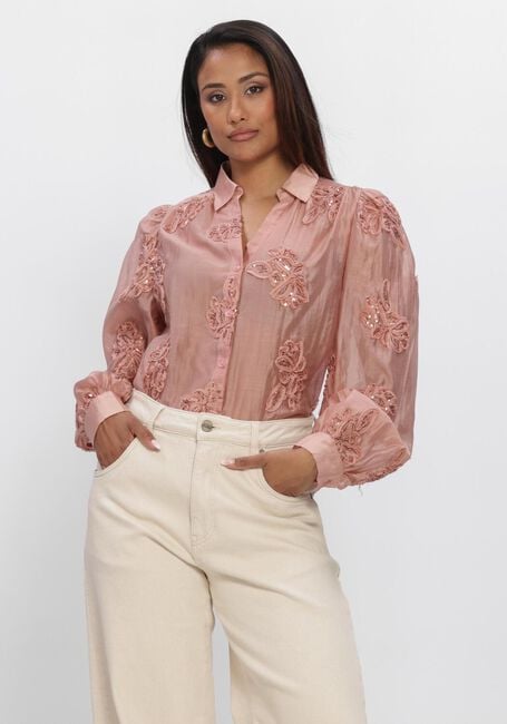 Roze NUKUS Trui KONSTANZA PULLOVER FLOWER - large