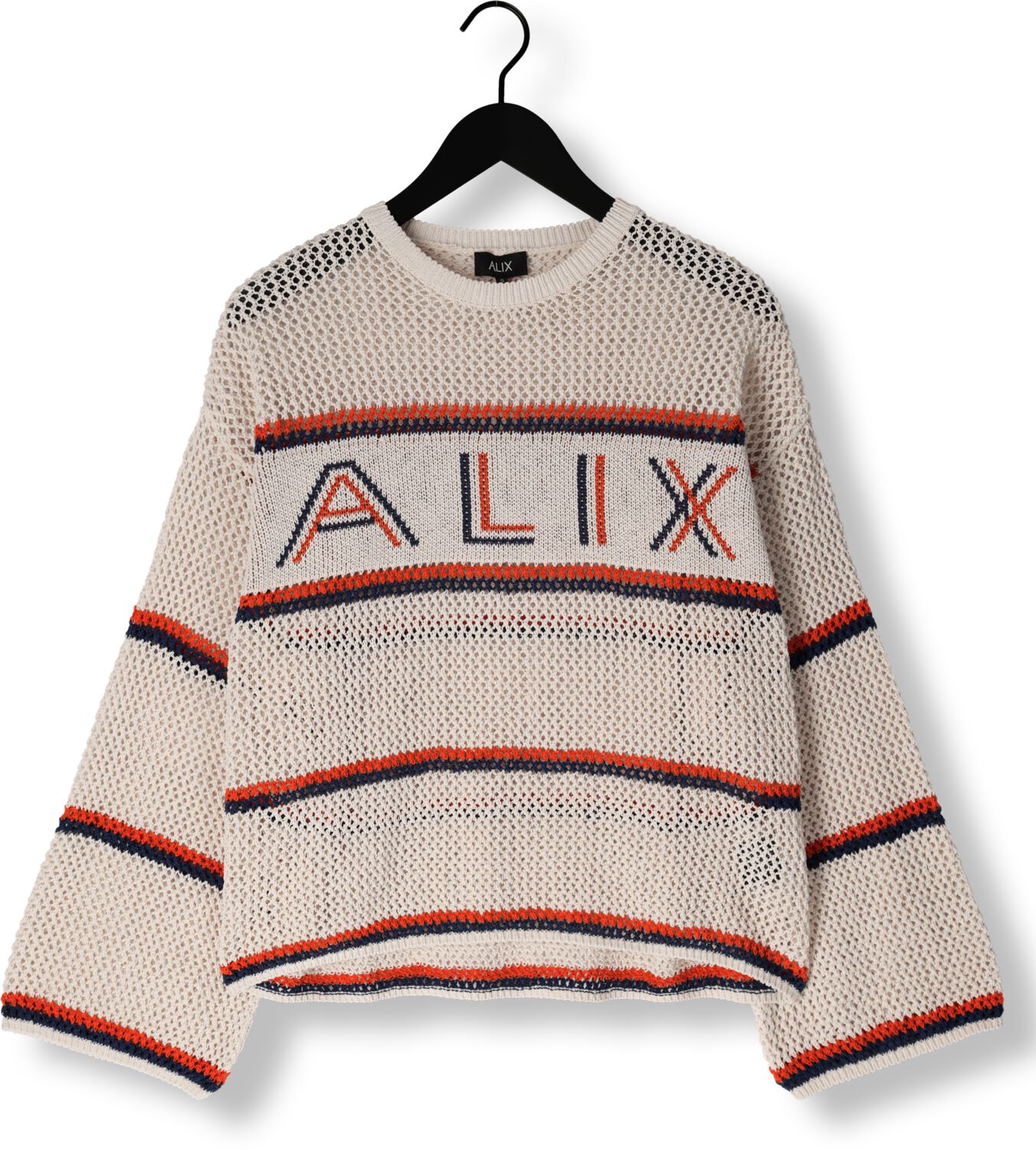 ALIX THE LABEL Dames Truien & Vesten Ladies Knitted Ajour Alix Pullover Wit