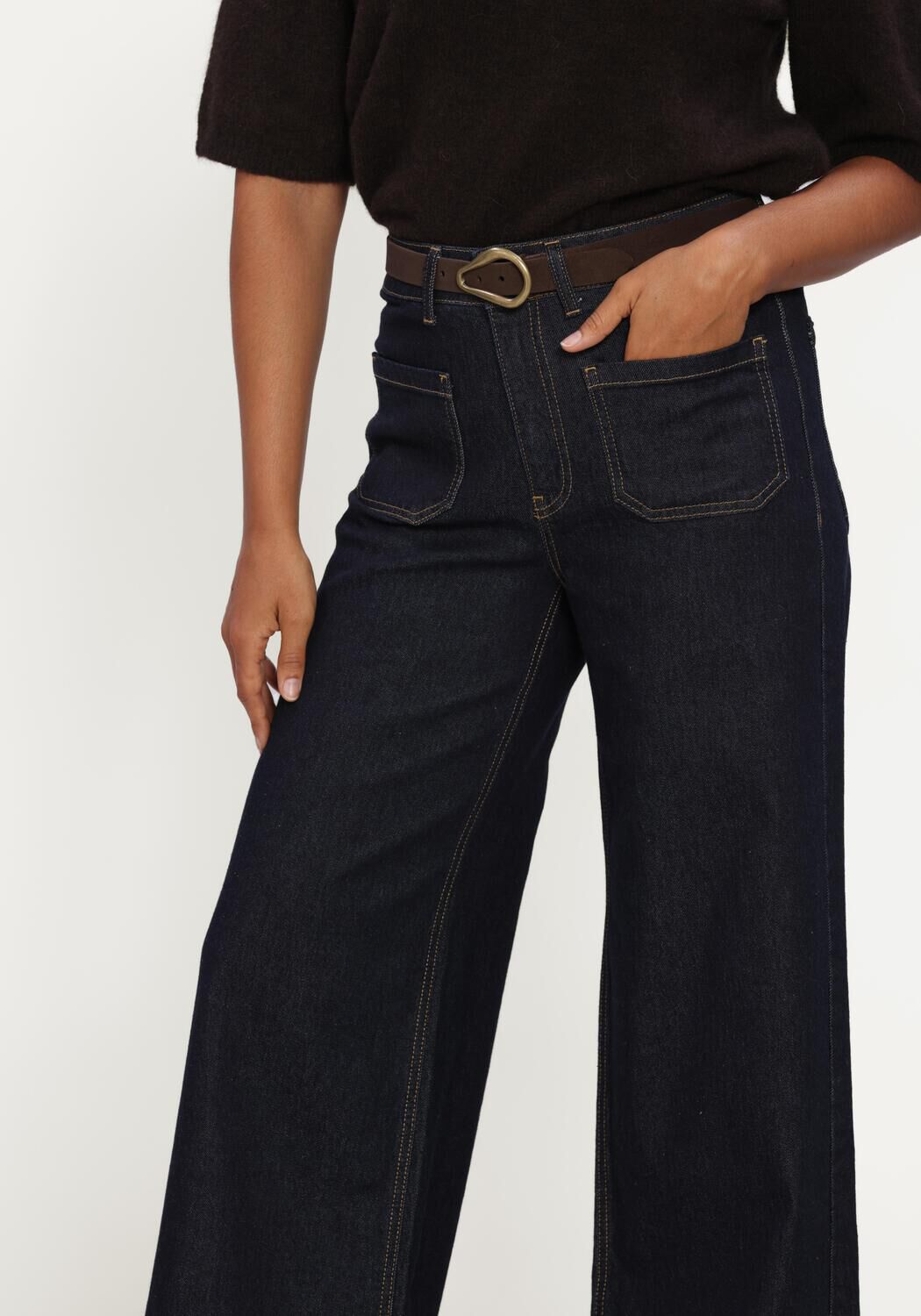 Blauwe CO'COUTURE Jeans SOLECC POCKET JEANS - large