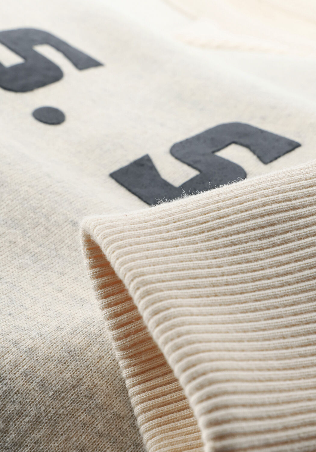 Ecru SCOTCH & SODA Sweater REVERSIBLE SWEAT WITH VARSITY - large